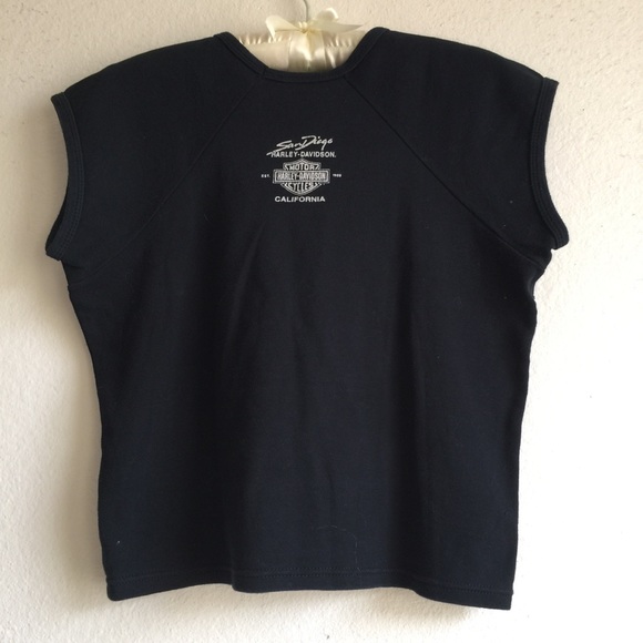 ⚡️Harley Davidson Motorcycle Logo Beaded CA top - Picture 4 of 7